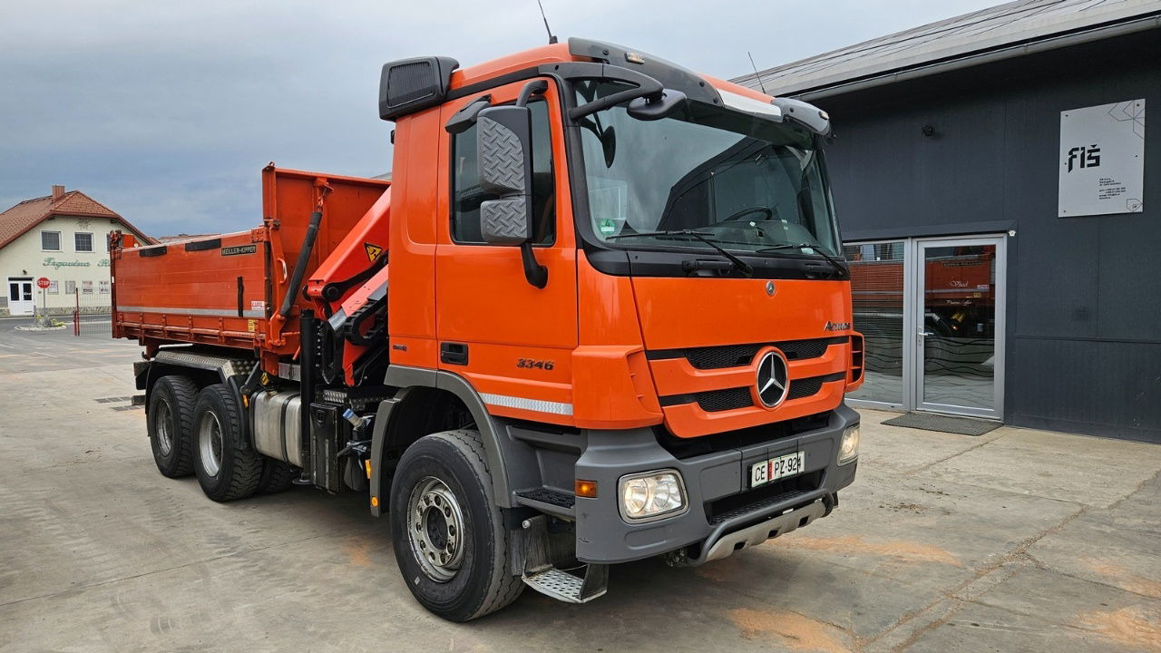 Mercedes-Benz Actros 3346 K palfinger PK 18002 - bordmatic - meiller tipper - EPS 3 pedals - Самоскид вантажівка: фото 2 Mercedes-Benz Actros 3346 K palfinger PK 18002 - bordmatic - meiller tipper - EPS 3 pedals - Самоскид вантажівка: фото 2