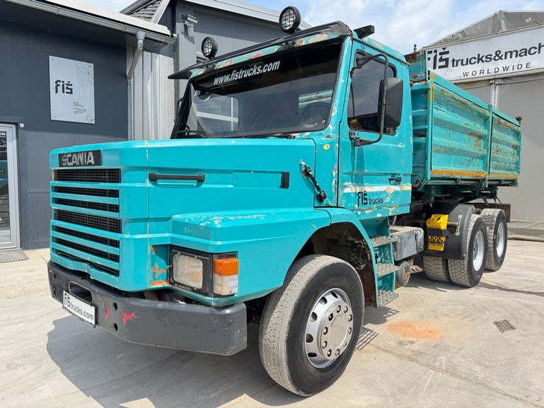 Scania R142-V8 H 6x4 3 sided tipper - full spring - Самоскид вантажівка: фото 1 Scania R142-V8 H 6x4 3 sided tipper - full spring - Самоскид вантажівка: фото 1