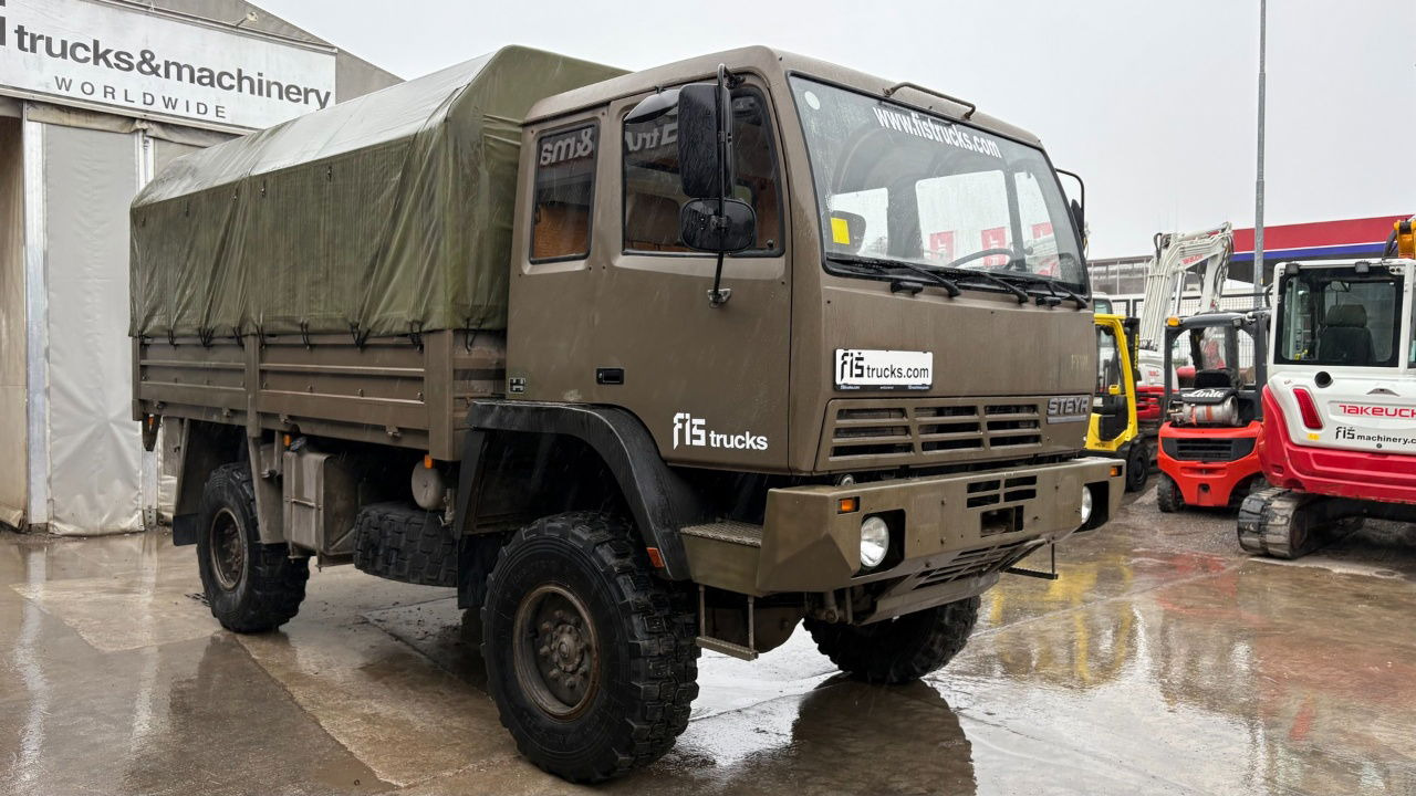 Steyr 12M18 4X4 stake body - 62.000km - Тентована вантажівка: фото 2 Steyr 12M18 4X4 stake body - 62.000km - Тентована вантажівка: фото 2
