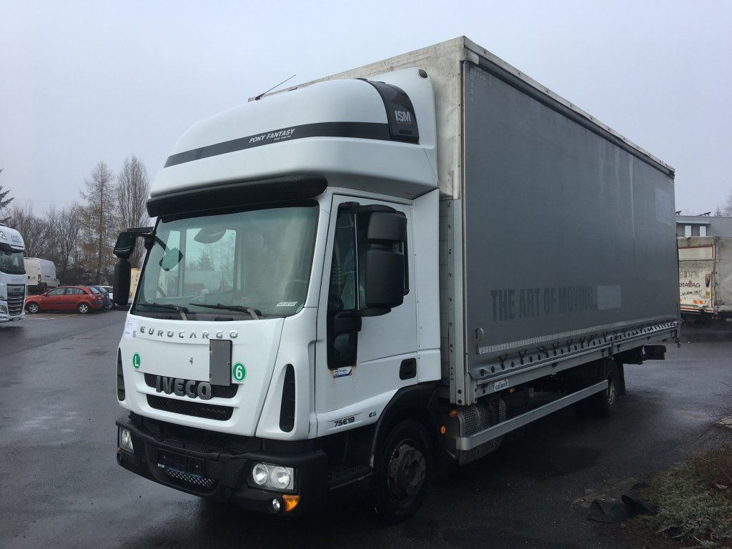 Iveco 75-190 Eurocargo 18 Pal. Dhollandia 1000 kg - Тентований фургон: фото 2 Iveco 75-190 Eurocargo 18 Pal. Dhollandia 1000 kg - Тентований фургон: фото 2