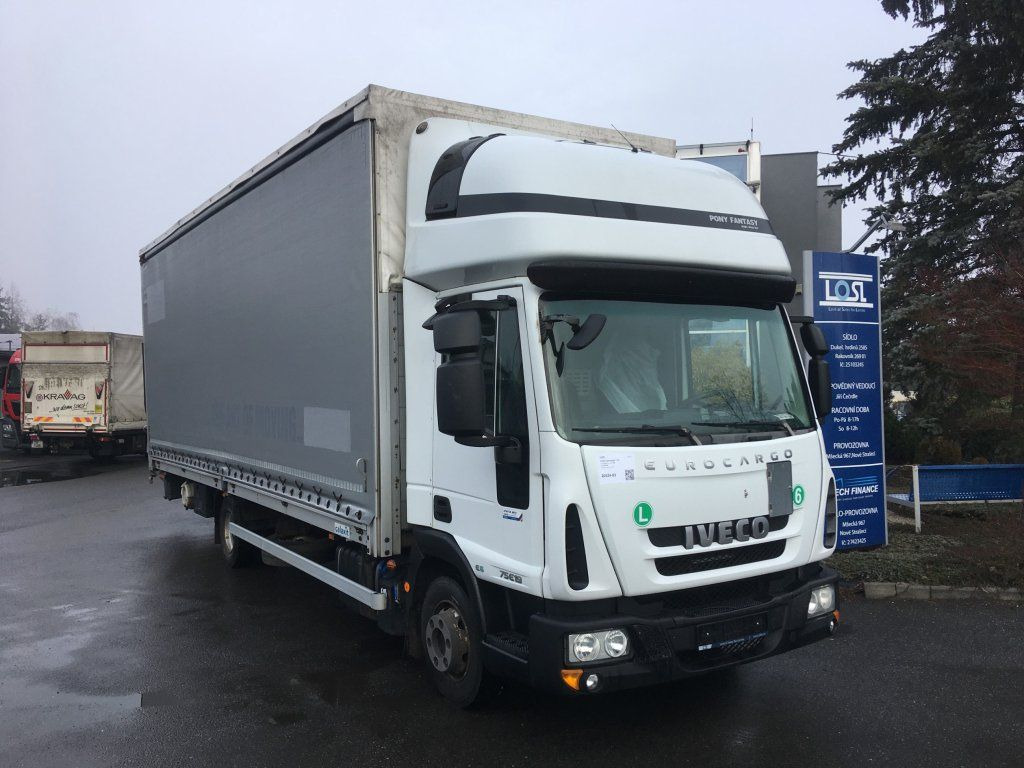 Iveco 75-190 Eurocargo 18 Pal. Dhollandia 1000 kg - Тентований фургон: фото 3 Iveco 75-190 Eurocargo 18 Pal. Dhollandia 1000 kg - Тентований фургон: фото 3