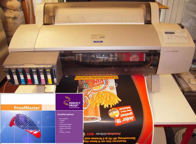 Epson 7600 Stylus Pro proofing system with ProofMaster Rip - Цифрова друкарська машина: фото 1 Epson 7600 Stylus Pro proofing system with ProofMaster Rip - Цифрова друкарська машина: фото 1