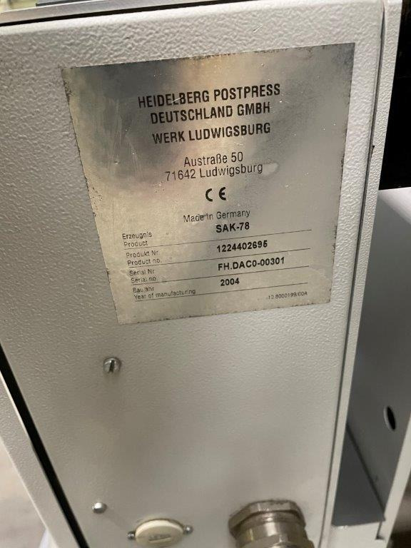 Heidelberg Steel Folder Shed Delivery SAK 78 - Фальцювальна машина: фото 4 Heidelberg Steel Folder Shed Delivery SAK 78 - Фальцювальна машина: фото 4