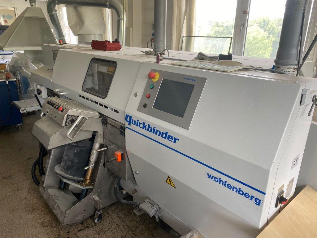 Perfect Binder Wohlenberg Quickbinder with Hotmelt, PUR and Gazing unit - Палітурна машина: фото 1 Perfect Binder Wohlenberg Quickbinder with Hotmelt, PUR and Gazing unit - Палітурна машина: фото 1