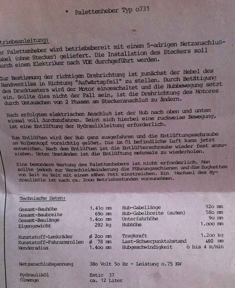 Two electric pallet lifters Butler 1200 - Візок: фото 4 Two electric pallet lifters Butler 1200 - Візок: фото 4