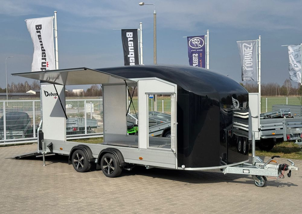 DEBON Debon C1000 - kryta laweta | 490 x 202 cm / 3500kg / felgi ALU / wciągarka elektryczna - Автовоз причіп: фото 1 DEBON Debon C1000 - kryta laweta | 490 x 202 cm / 3500kg / felgi ALU / wciągarka elektryczna - Автовоз причіп: фото 1