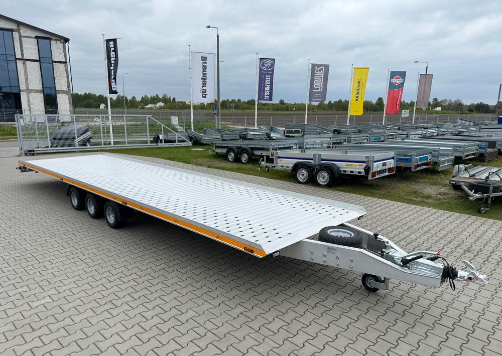 GROMEX laweta aluminiowa | 850x210cm | DMC 3500kg | platforma na 2 auta | 3 osie AL-KO | OŚWIETLENIE LED - Автовоз причіп: фото 4 GROMEX laweta aluminiowa | 850x210cm | DMC 3500kg | platforma na 2 auta | 3 osie AL-KO | OŚWIETLENIE LED - Автовоз причіп: фото 4