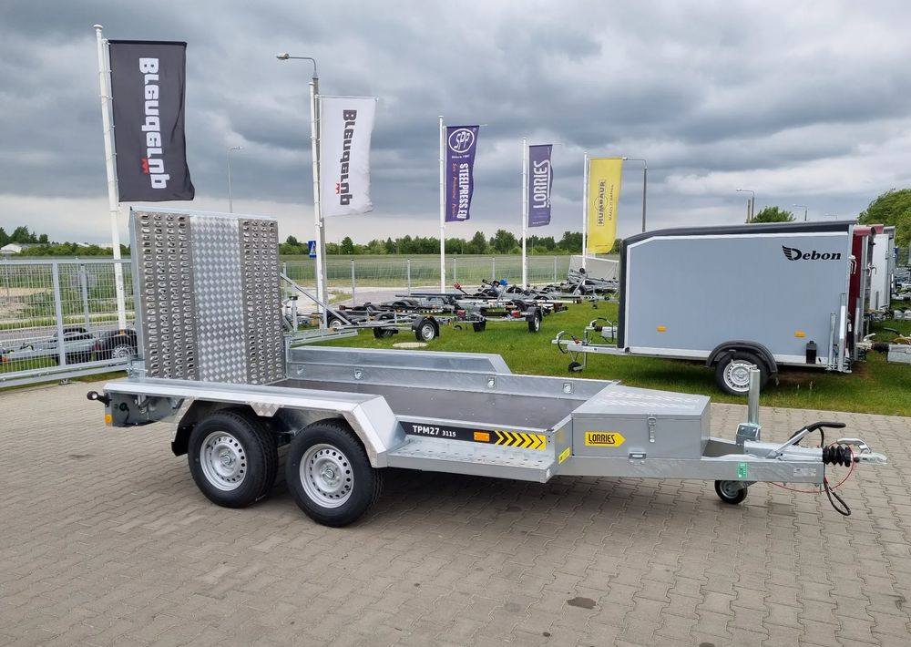 LORRIES TPM27 | 303x160 cm 2,7T koparka, bobcat - Причіп для перевезення спецтехніки: фото 3 LORRIES TPM27 | 303x160 cm 2,7T koparka, bobcat - Причіп для перевезення спецтехніки: фото 3