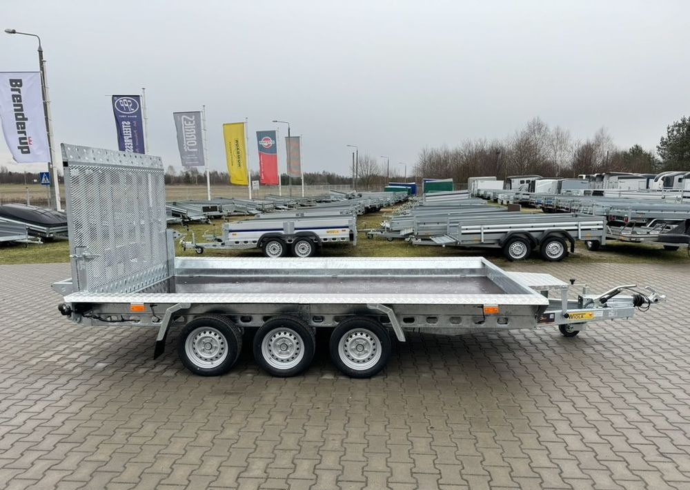 WIOLA B3540 MAX - 400 x 170 cm | 2546kg ładowności | trap stalowy | 3-osiowa budowlanka - Причіп для перевезення спецтехніки: фото 2 WIOLA B3540 MAX - 400 x 170 cm | 2546kg ładowności | trap stalowy | 3-osiowa budowlanka - Причіп для перевезення спецтехніки: фото 2