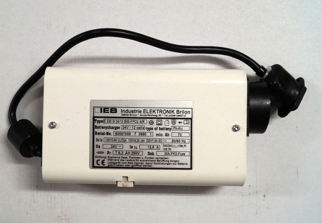 IEB 90587858 | IEB charger EFG 230 G 24/12 B65-FP02 WR 24V12,6A 220V 50/60Hz fro - Аккумулятор в категорії Вантажно-розвантажувальна техніка: фото 1 IEB 90587858 | IEB charger EFG 230 G 24/12 B65-FP02 WR 24V12,6A 220V 50/60Hz fro - Аккумулятор в категорії Вантажно-розвантажувальна техніка: фото 1