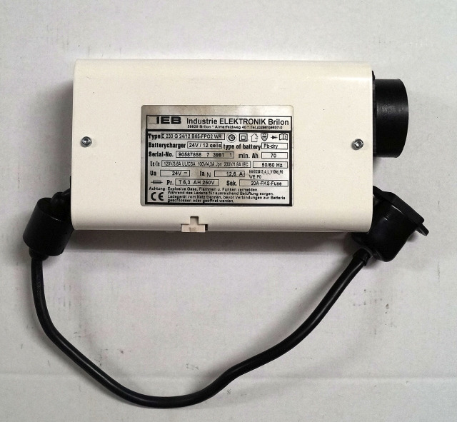 IEB 90587858 | IEB charger EFG 230 G 24/12 B65-FP02 WR 24V12,6A 220V 50/60Hz fro - Аккумулятор в категорії Вантажно-розвантажувальна техніка: фото 1 IEB 90587858 | IEB charger EFG 230 G 24/12 B65-FP02 WR 24V12,6A 220V 50/60Hz fro - Аккумулятор в категорії Вантажно-розвантажувальна техніка: фото 1