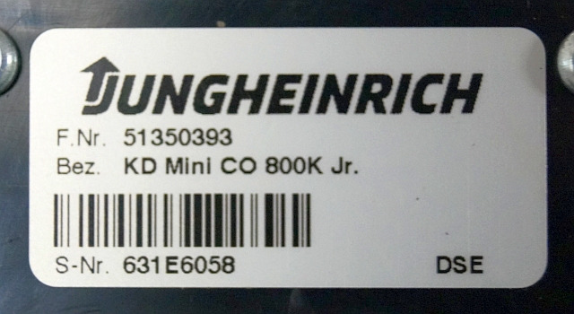 Jungheinrich 51350393 | Display KD mini Co 800K Jr. sn. 631E6058 - Приладова панель в категорії Вантажно-розвантажувальна техніка: фото 3 Jungheinrich 51350393 | Display KD mini Co 800K Jr. sn. 631E6058 - Приладова панель в категорії Вантажно-розвантажувальна техніка: фото 3