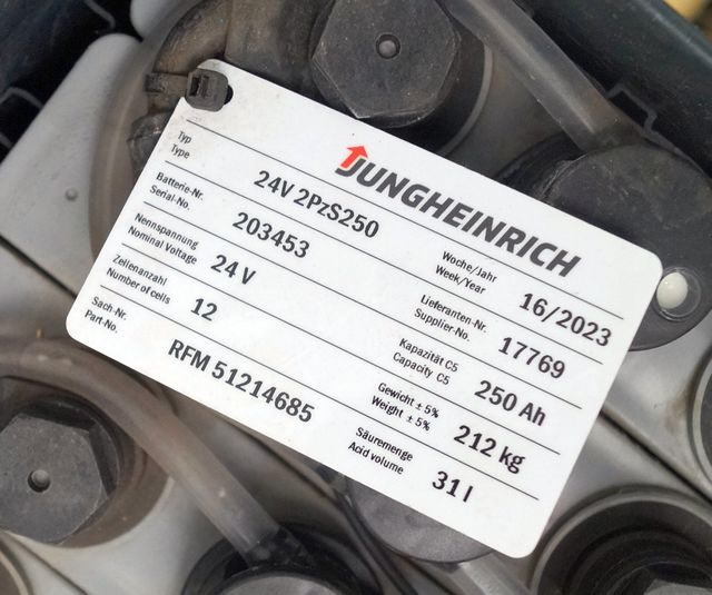 Jungheinrich unknown | Battery 24 2PZS250 year 2022 weight 212 kg sn. 203453 out - Аккумулятор в категорії Вантажно-розвантажувальна техніка: фото 4 Jungheinrich unknown | Battery 24 2PZS250 year 2022 weight 212 kg sn. 203453 out - Аккумулятор в категорії Вантажно-розвантажувальна техніка: фото 4