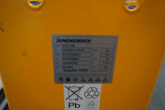 Jungheinrich unknown | Battery 48V775Ah 05-EPZS775SC Year 2024 weight 1135 kg sn - Аккумулятор в категорії Вантажно-розвантажувальна техніка: фото 4 Jungheinrich unknown | Battery 48V775Ah 05-EPZS775SC Year 2024 weight 1135 kg sn - Аккумулятор в категорії Вантажно-розвантажувальна техніка: фото 4