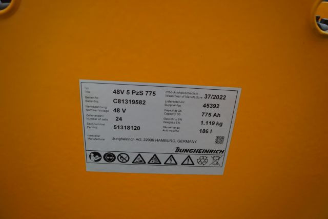 Jungheinrich unknown | Battery 48V775Ah 48 5PZS775 Year 2022 weight 1119 kg sn. - Аккумулятор в категорії Вантажно-розвантажувальна техніка: фото 4 Jungheinrich unknown | Battery 48V775Ah 48 5PZS775 Year 2022 weight 1119 kg sn. - Аккумулятор в категорії Вантажно-розвантажувальна техніка: фото 4