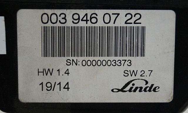 Linde 0039460722 | Display SW2.7 HW1.4 sn 0000003373 - Приладова панель в категорії Вантажно-розвантажувальна техніка: фото 2 Linde 0039460722 | Display SW2.7 HW1.4 sn 0000003373 - Приладова панель в категорії Вантажно-розвантажувальна техніка: фото 2