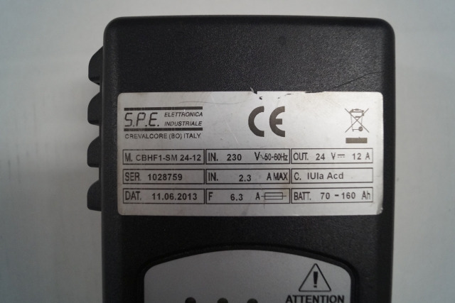 SPE unknown | battery charger 24V12A type CBHF1-SM24-12 IUIA Acd battery 70-160A battery charger 24V12A type CBHF1-SM24-12 IUIA Acd battery 70-160Ah - Аккумулятор в категорії Вантажно-розвантажувальна техніка: фото 2 SPE unknown | battery charger 24V12A type CBHF1-SM24-12 IUIA Acd battery 70-160A battery charger 24V12A type CBHF1-SM24-12 IUIA Acd battery 70-160Ah - Аккумулятор в категорії Вантажно-розвантажувальна техніка: фото 2