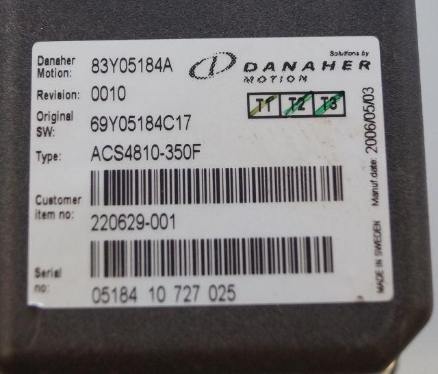 Toyota/BT 220629-001 | Danaher motion AC Superdrive motor controller 83Y05184A A - Блок управління в категорії Вантажно-розвантажувальна техніка: фото 2 Toyota/BT 220629-001 | Danaher motion AC Superdrive motor controller 83Y05184A A - Блок управління в категорії Вантажно-розвантажувальна техніка: фото 2
