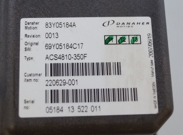 Toyota/BT 220629-001 | Danaher motion AC Superdrive motor controller 83Y05184A A - Блок управління в категорії Вантажно-розвантажувальна техніка: фото 2 Toyota/BT 220629-001 | Danaher motion AC Superdrive motor controller 83Y05184A A - Блок управління в категорії Вантажно-розвантажувальна техніка: фото 2