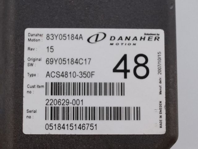 Toyota/BT 220629-001 | Danaher motion AC Superdrive motor controller 83Y05184A A - Блок управління в категорії Вантажно-розвантажувальна техніка: фото 2 Toyota/BT 220629-001 | Danaher motion AC Superdrive motor controller 83Y05184A A - Блок управління в категорії Вантажно-розвантажувальна техніка: фото 2
