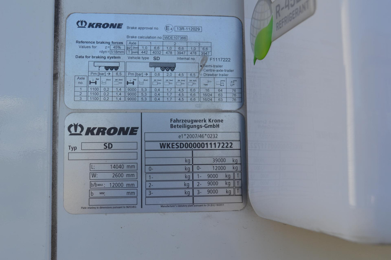 Рефрижератор напівпричіп Krone SDR Cool Liner FP 60 ThermoKing SLXi 300: фото 15