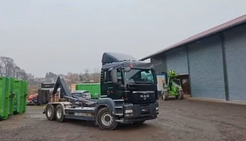 MAN TGS 26.440 6x4 – Meiller z systemem HDS (roll-off) + Kontener + Przyczepa – Euro 5 - Гаковий мультиліфт вантажівка: фото 3 MAN TGS 26.440 6x4 – Meiller z systemem HDS (roll-off) + Kontener + Przyczepa – Euro 5 - Гаковий мультиліфт вантажівка: фото 3