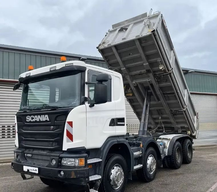 Scania G 450 8x4 | Meiller Bordmatik Wywrotka trójstronna | Retarder | 298.000 km!!!! | Euro 6 |1 właściciel - Самоскид вантажівка: фото 1 Scania G 450 8x4 | Meiller Bordmatik Wywrotka trójstronna | Retarder | 298.000 km!!!! | Euro 6 |1 właściciel - Самоскид вантажівка: фото 1