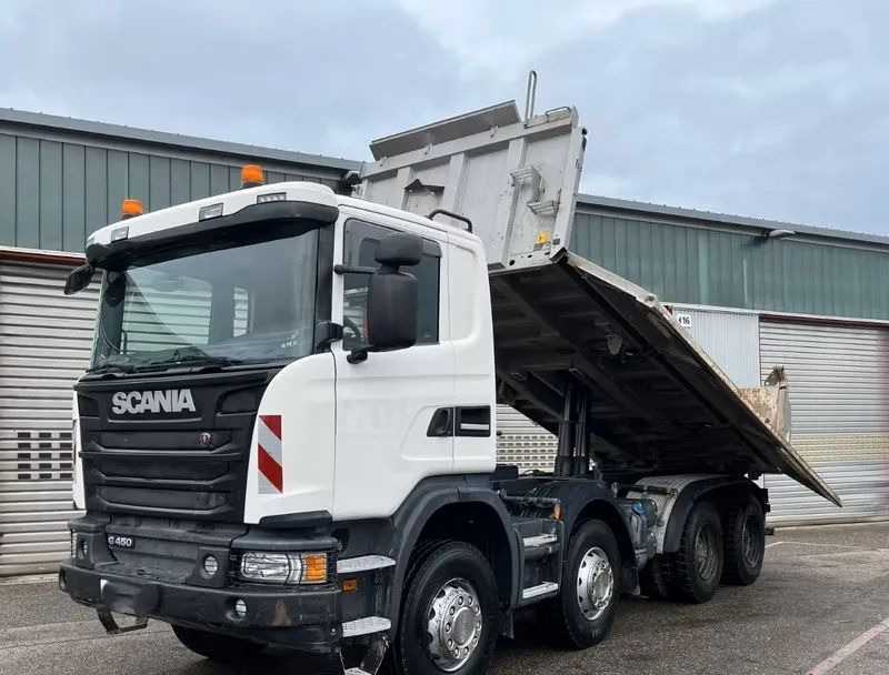 Scania G 450 8x4 | Meiller Bordmatik Wywrotka trójstronna | Retarder | 298.000 km!!!! | Euro 6 |1 właściciel - Самоскид вантажівка: фото 2 Scania G 450 8x4 | Meiller Bordmatik Wywrotka trójstronna | Retarder | 298.000 km!!!! | Euro 6 |1 właściciel - Самоскид вантажівка: фото 2