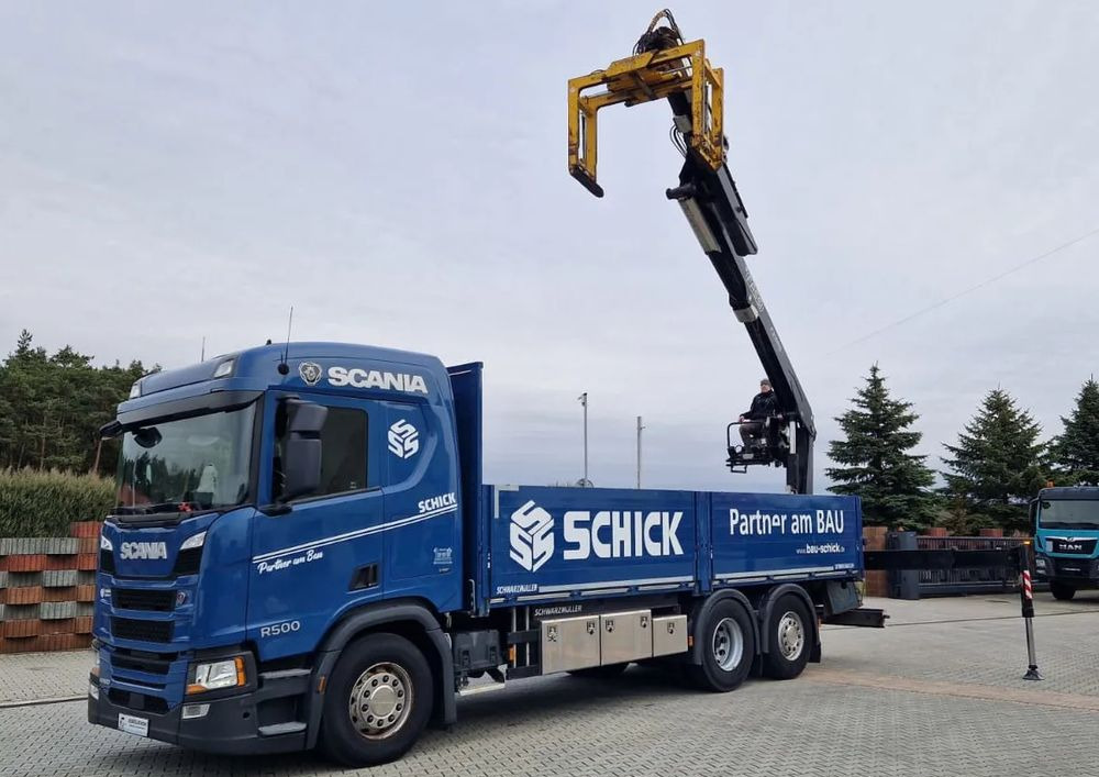 Scania Scania/ R 500/ 6x2 /Fassi F 215 AS - Бортова вантажівка/ Платформа, Вантажівка з маніпулятором: фото 1 Scania Scania/ R 500/ 6x2 /Fassi F 215 AS - Бортова вантажівка/ Платформа, Вантажівка з маніпулятором: фото 1