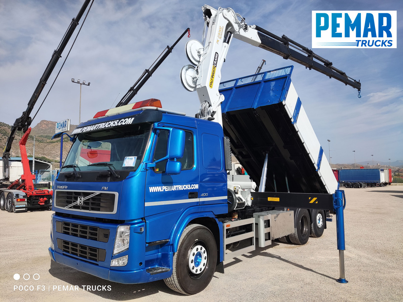 VOLVO FM 400 6X2 GRUA PALFINGER PK 23002 BASCULANTE - Самоскид вантажівка, Вантажівка з маніпулятором: фото 1 VOLVO FM 400 6X2 GRUA PALFINGER PK 23002 BASCULANTE - Самоскид вантажівка, Вантажівка з маніпулятором: фото 1