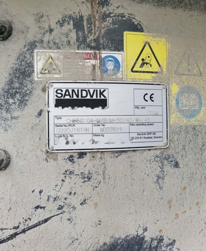 Sandvik CH660 Hydrocone - Конусна дробарка: фото 2 Sandvik CH660 Hydrocone - Конусна дробарка: фото 2