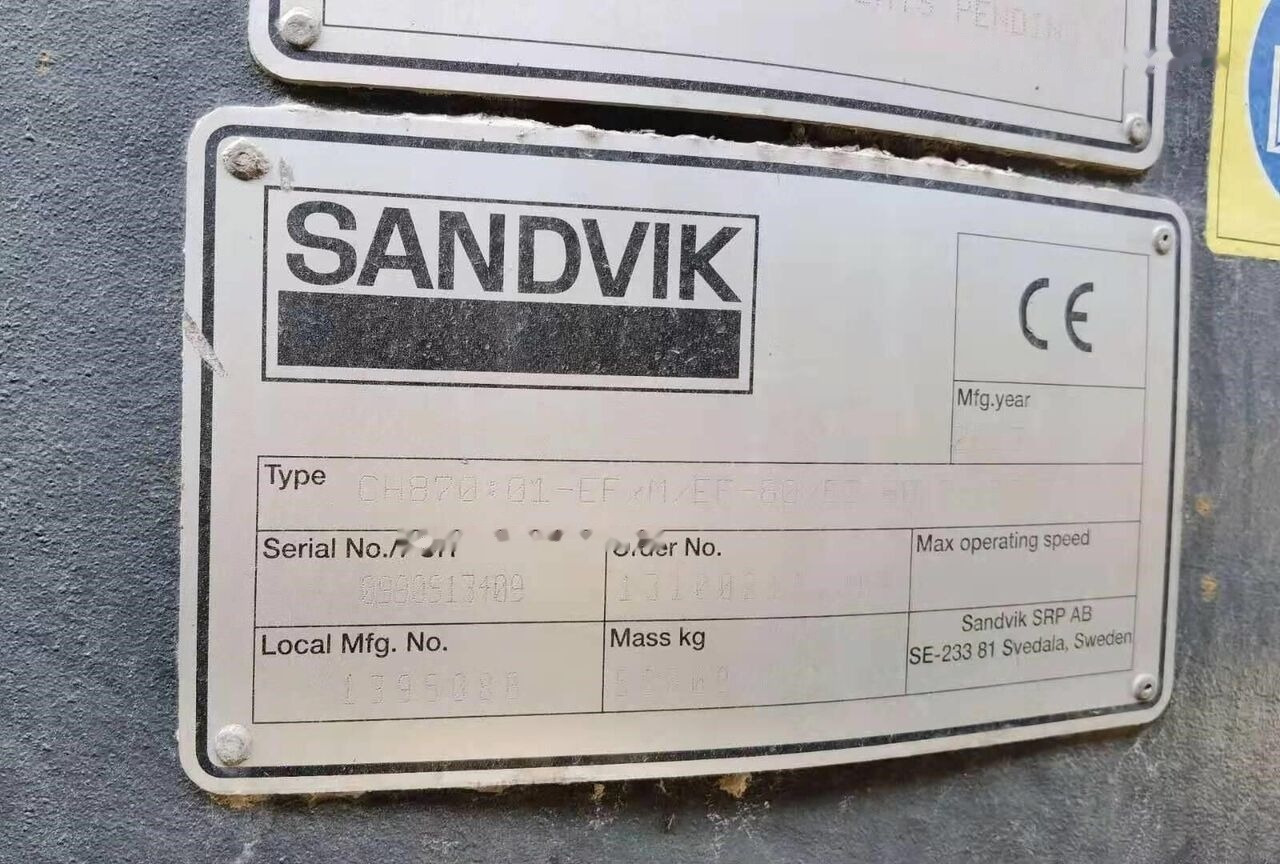 Sandvik CH870 - Конусна дробарка: фото 2 Sandvik CH870 - Конусна дробарка: фото 2