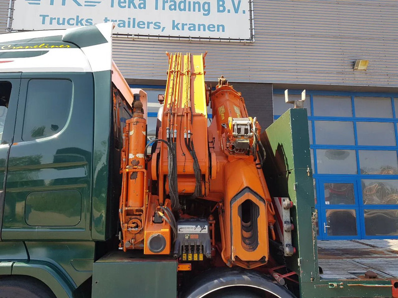 Бортова вантажівка/ Платформа, Вантажівка з маніпулятором Scania R420 8x2 HIAB 800E-7 Hipro 80 ton/meter Winch Retarder: фото 11