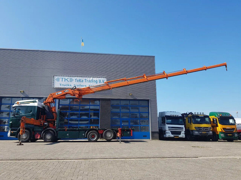 Scania R420 8x2 HIAB 800E-7 Hipro 80 ton/meter Winch Retarder - Бортова вантажівка/ Платформа, Вантажівка з маніпулятором: фото 3 Scania R420 8x2 HIAB 800E-7 Hipro 80 ton/meter Winch Retarder - Бортова вантажівка/ Платформа, Вантажівка з маніпулятором: фото 3