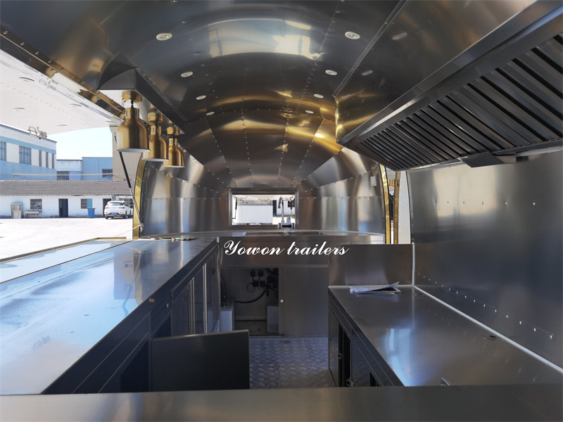 Новий Торговий причіп Для транспортування харчових продукті YOWON mobile fast food vending trailer factory price catering truck: фото 13