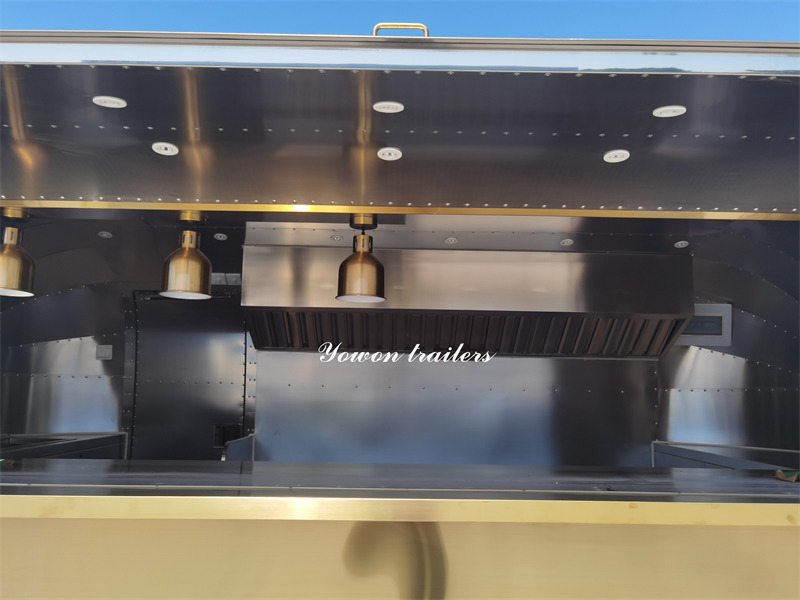 Новий Торговий причіп Для транспортування харчових продукті YOWON mobile fast food vending trailer factory price catering truck: фото 6