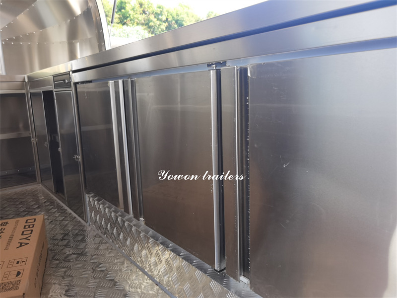 Новий Торговий причіп Для транспортування харчових продукті YOWON mobile fast food vending trailer factory price catering truck: фото 9