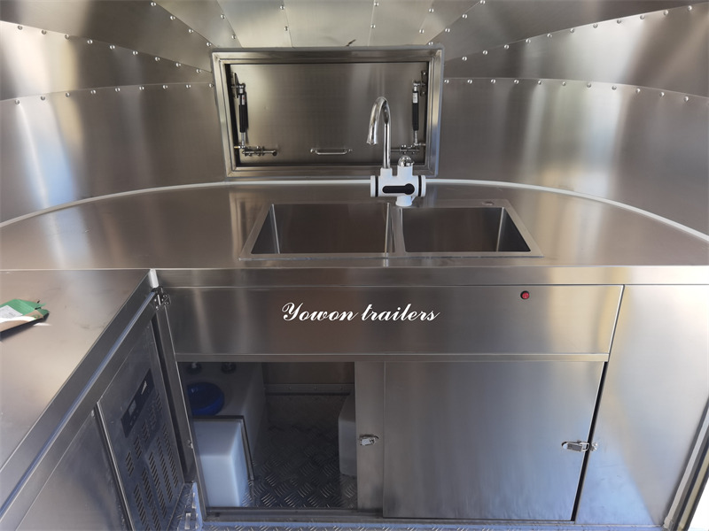 Новий Торговий причіп Для транспортування харчових продукті YOWON mobile fast food vending trailer factory price catering truck: фото 8