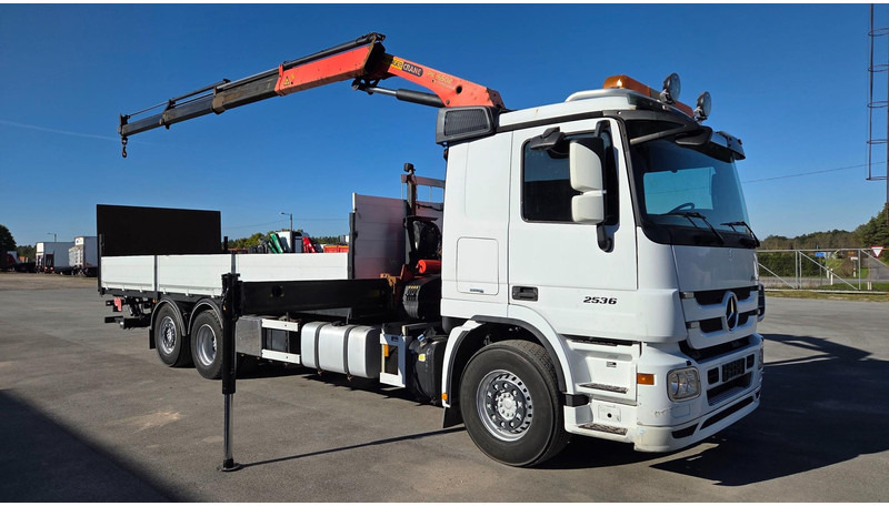 Mercedes-Benz Actros 2536 6X2 Palfinger PK16502 - Бортова вантажівка/ Платформа, Вантажівка з маніпулятором: фото 2 Mercedes-Benz Actros 2536 6X2 Palfinger PK16502 - Бортова вантажівка/ Платформа, Вантажівка з маніпулятором: фото 2