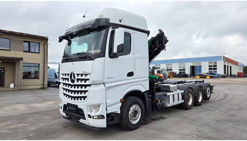 Mercedes-Benz Arocs 3253 8X4*4 Fassi F295 - Гаковий мультиліфт вантажівка, Вантажівка з маніпулятором: фото 3 Mercedes-Benz Arocs 3253 8X4*4 Fassi F295 - Гаковий мультиліфт вантажівка, Вантажівка з маніпулятором: фото 3