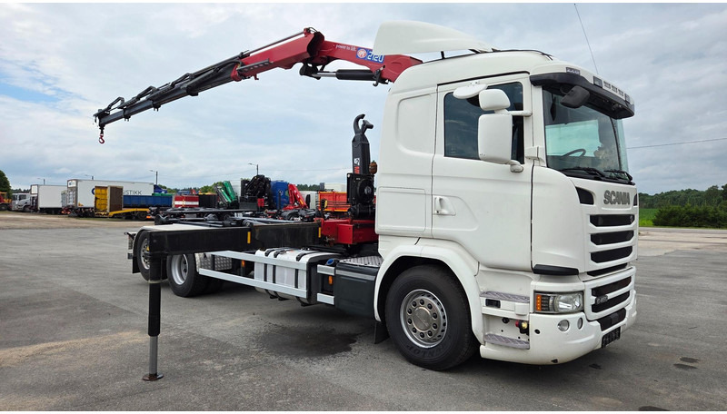 Scania G450 6X2*4 HMF 2120 crane 700 hours - Гаковий мультиліфт вантажівка, Вантажівка з маніпулятором: фото 2 Scania G450 6X2*4 HMF 2120 crane 700 hours - Гаковий мультиліфт вантажівка, Вантажівка з маніпулятором: фото 2