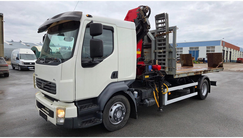 Volvo FL280 4X2 HMF 1560 + platform - Гаковий мультиліфт вантажівка, Вантажівка з маніпулятором: фото 1 Volvo FL280 4X2 HMF 1560 + platform - Гаковий мультиліфт вантажівка, Вантажівка з маніпулятором: фото 1