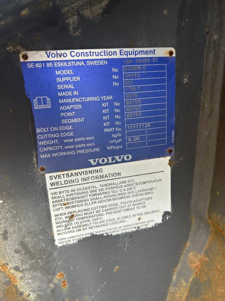 Volvo L350F Rock Bucket (Volvo) - Ківш в категорії Будівельна техніка: фото 5 Volvo L350F Rock Bucket (Volvo) - Ківш в категорії Будівельна техніка: фото 5