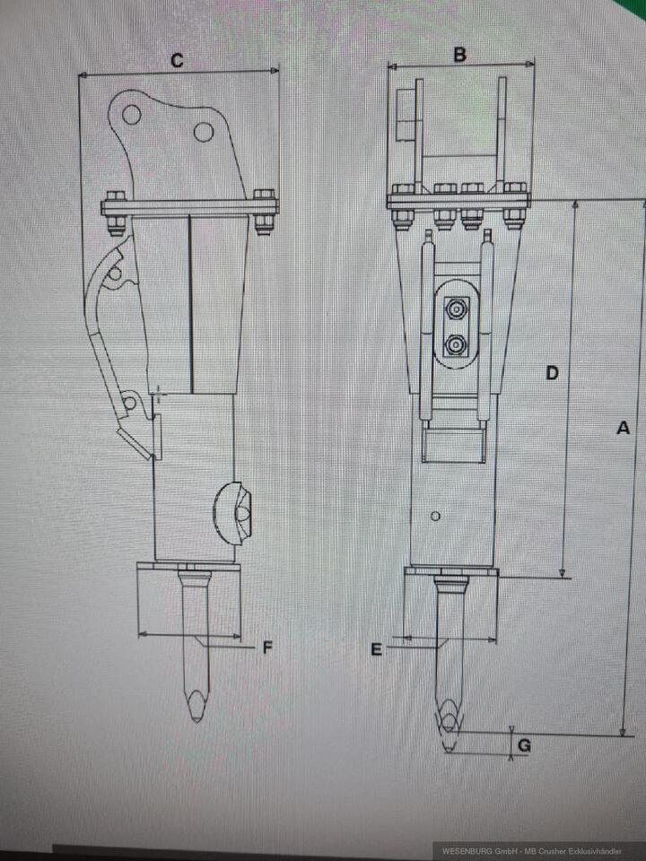 Montabert Hydraulikhammer SD12 Trägerklasse: 1,2 - 2,2 t - Гідравлічний молот в категорії Будівельна техніка: фото 4 Montabert Hydraulikhammer SD12 Trägerklasse: 1,2 - 2,2 t - Гідравлічний молот в категорії Будівельна техніка: фото 4