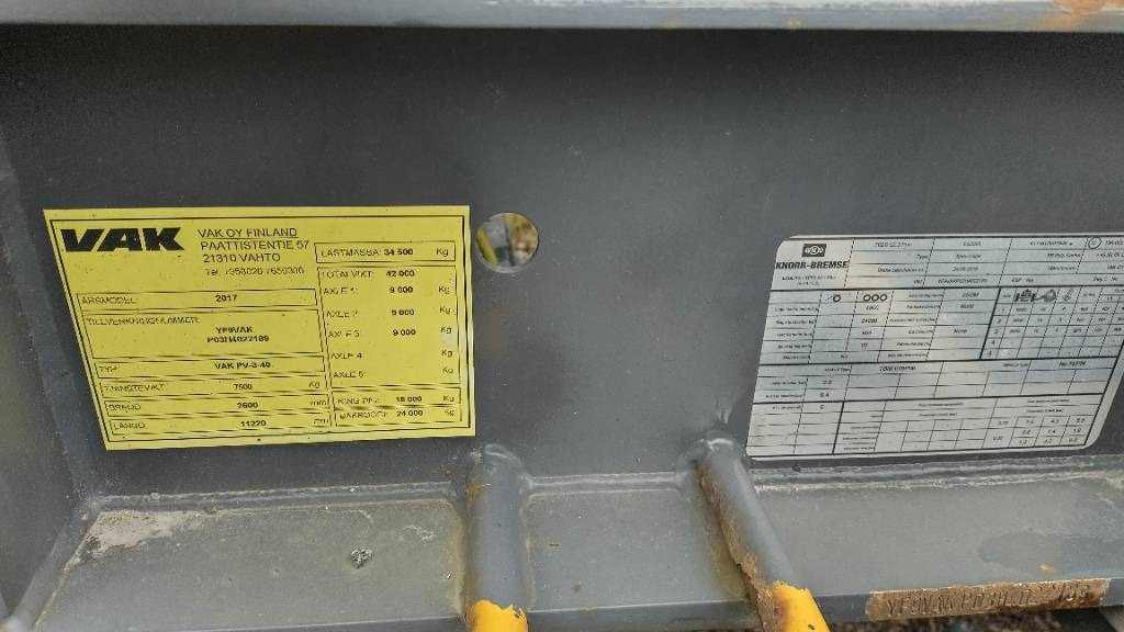 VAK V-Slider pressulinkki  - Тентований напівпричіп: фото 5 VAK V-Slider pressulinkki  - Тентований напівпричіп: фото 5