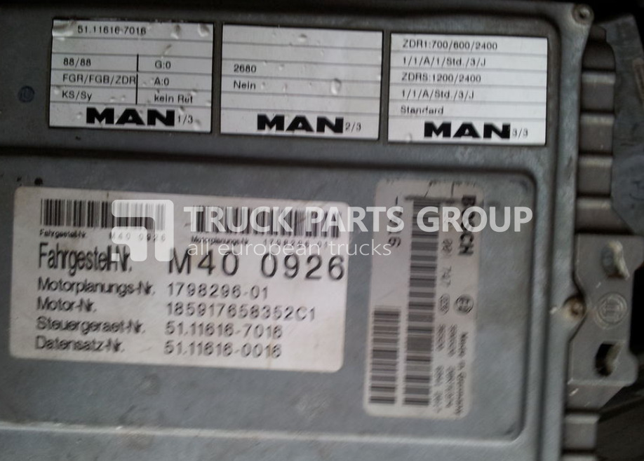 MAN ECU EDC, engine control unit 4 series , L2000, 51116167173, 5111 control unit - Блок управління в категорії Вантажівки: фото 4 MAN ECU EDC, engine control unit 4 series , L2000, 51116167173, 5111 control unit - Блок управління в категорії Вантажівки: фото 4