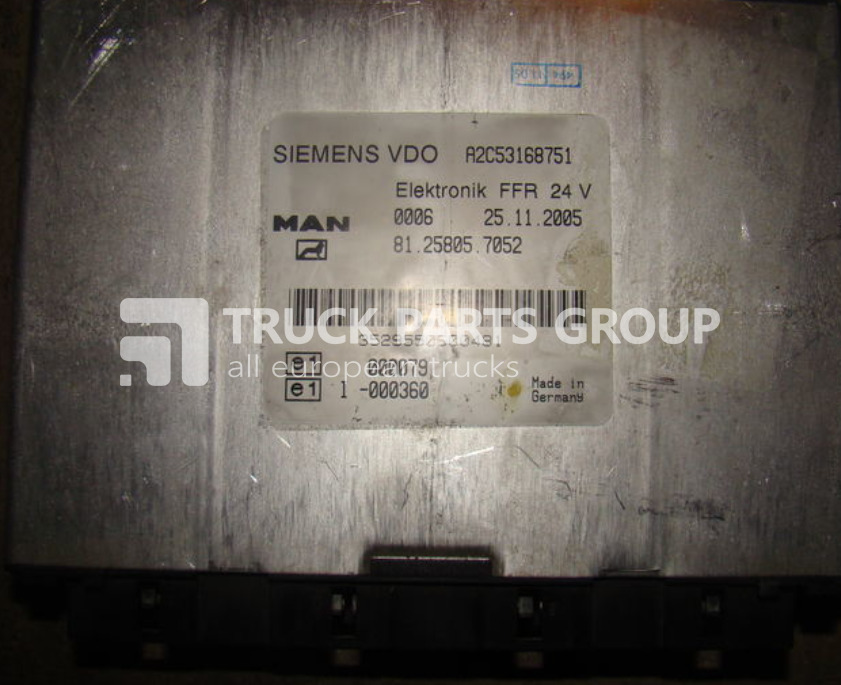 MAN TGA, TGX, ECU, EDC control unit FFR, 81258057052, 81258057054, 8 control unit - Блок управління в категорії Вантажівки: фото 1 MAN TGA, TGX, ECU, EDC control unit FFR, 81258057052, 81258057054, 8 control unit - Блок управління в категорії Вантажівки: фото 1
