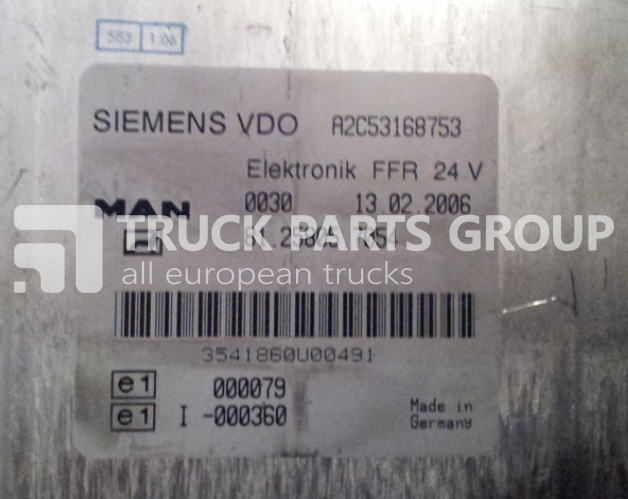 MAN TGA, TGX, ECU, EDC control unit FFR, 81258057052, 81258057054, 8 control unit - Блок управління в категорії Вантажівки: фото 5 MAN TGA, TGX, ECU, EDC control unit FFR, 81258057052, 81258057054, 8 control unit - Блок управління в категорії Вантажівки: фото 5