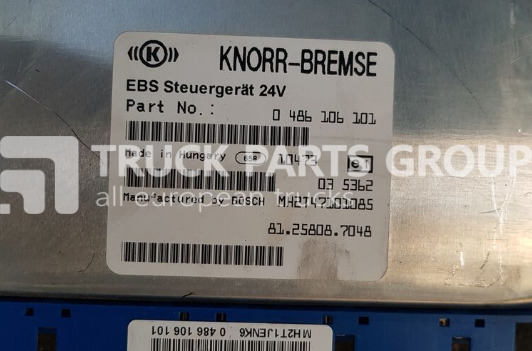 MAN TGA, TGX, TGS, TGM, TGL, Electronic brake system 5/8 FULL EBS, E control unit - Блок управління в категорії Вантажівки: фото 1 MAN TGA, TGX, TGS, TGM, TGL, Electronic brake system 5/8 FULL EBS, E control unit - Блок управління в категорії Вантажівки: фото 1