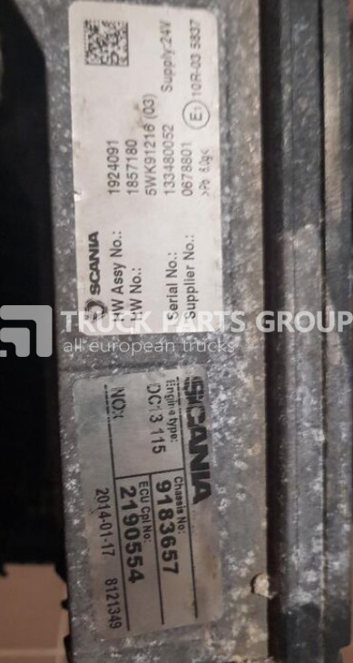 SCANIA T, P, G, R, L series EURO 6, EURO6 emission engine control unit, control unit - Блок управління в категорії Вантажівки: фото 2 SCANIA T, P, G, R, L series EURO 6, EURO6 emission engine control unit, control unit - Блок управління в категорії Вантажівки: фото 2